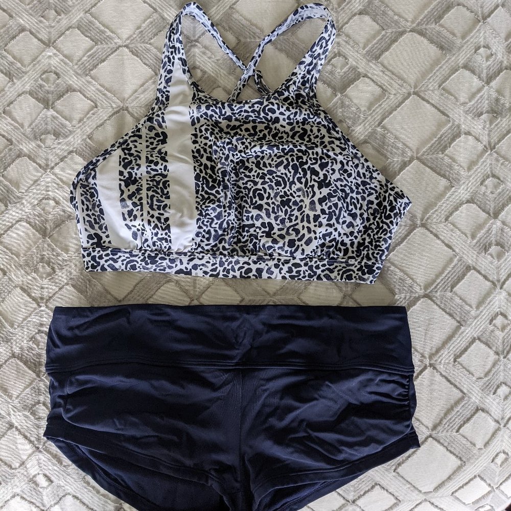 Athleta high neck two piece